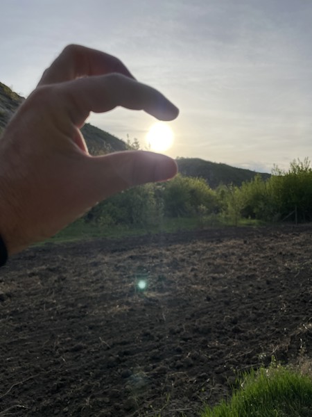 Abstract, Body Part, Finger, Flare, Hand, Light, Nature, Outdoors, Person, Soil, Sun, Sunlight, Sunset