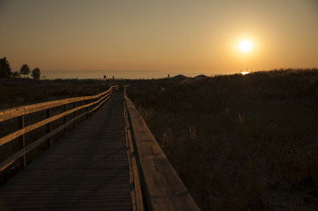 Golden Light Boardwalk on Georgian  Bay