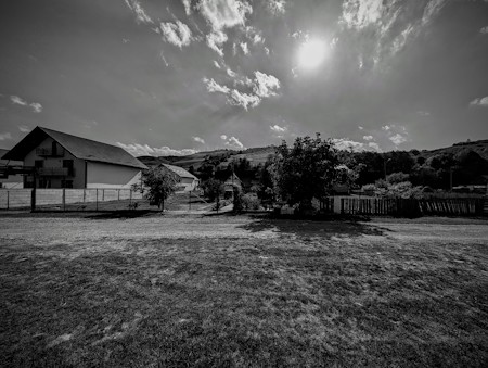 B&W Countryside View