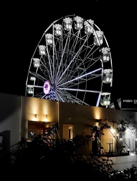 Ferris Wheel Glowing Under the Night Sky