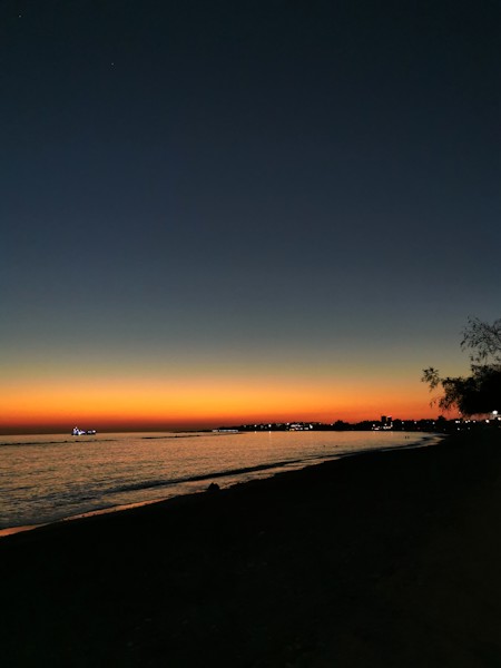 Golden hour on the beach