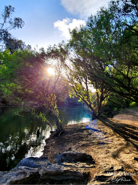 Digital transformation of my photo of the Blackwood River in the SW of Western Australia. Part of a series