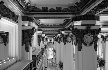 Beautiful ceiling and interior of a building