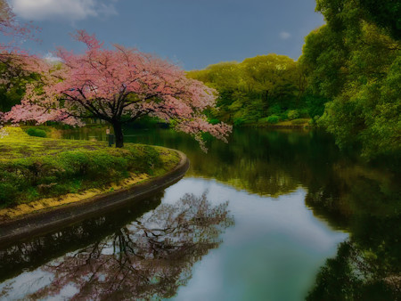 A beautiful spring landscape